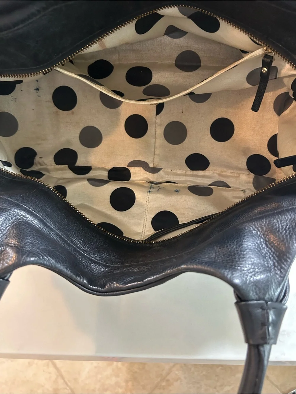 Kate Spade Black Leather Top-Handle Women’s Bag Vintage